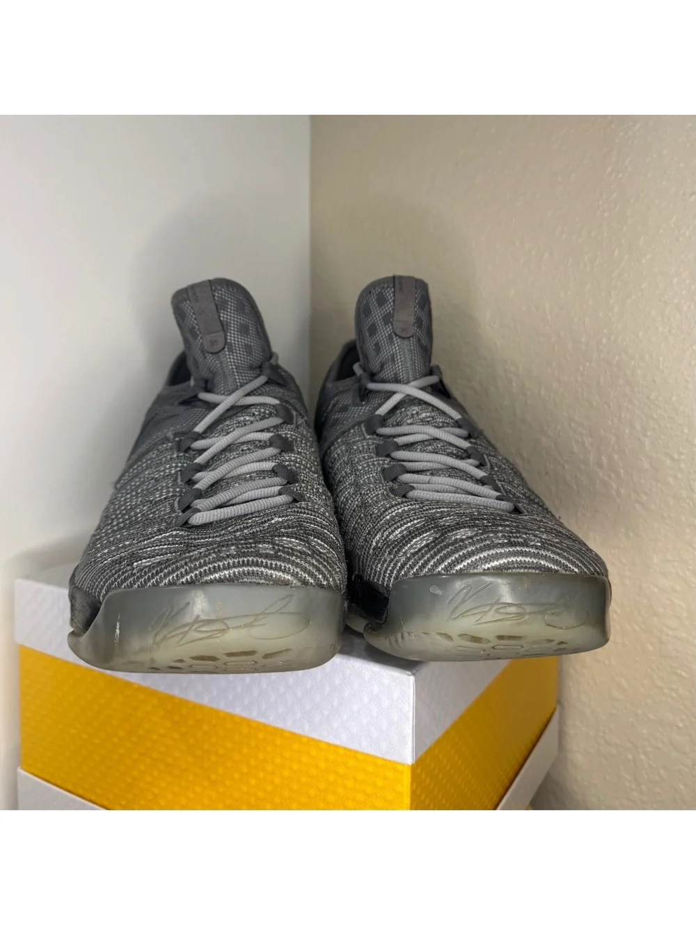 Nike KD 9 Elite Cool Grey Black Men’s Size 12 Basketball Shoes 843392-002